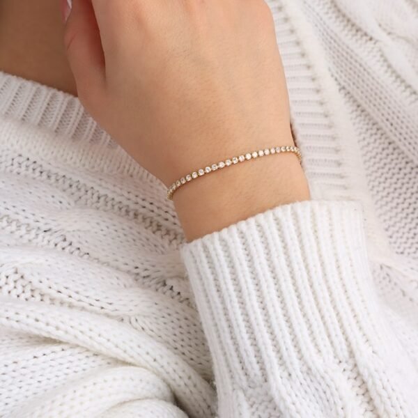 Starlit Bracelet – 24K Gold Plated with Zircon Stones