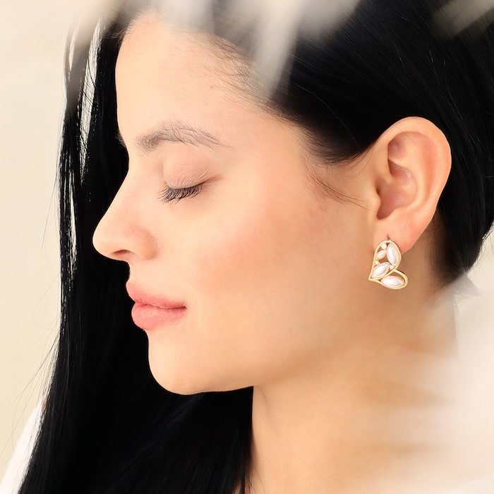 Alba Earrings – 24K Gold Plated with Zircon Stones